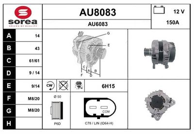 GENERATOR SNRA AU8083