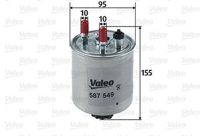 Топливный фильтр VALEO 587549 для RENAULT TWINGO