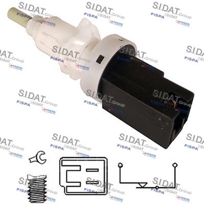 Выключатель фонаря сигнала торможения SIDAT 5.140054 для FIAT DOBLO