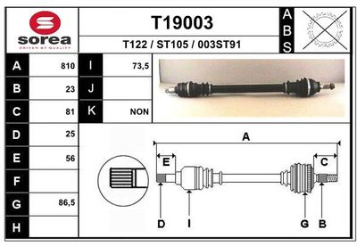 ANTRIEBSWELLE EAI T19003