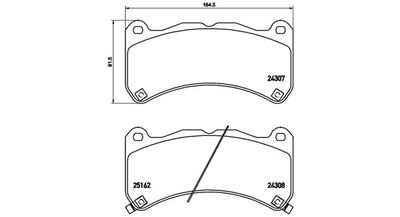 BREMSBELAGSATZ SCHEIBENBREMSE MAGNETI MARELLI 363700483146