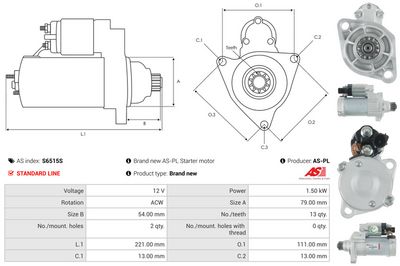 STARTER AS-PL S6515S 4