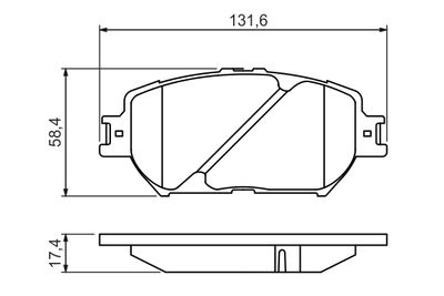 Brake Pad Set, disc brake 0 986 494 418