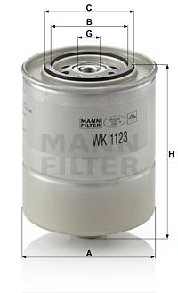 Kraftstofffilter MANN-FILTER WK 1123
