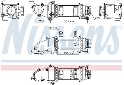 INTERCOOLER COMPRESOR NISSENS 961207 4