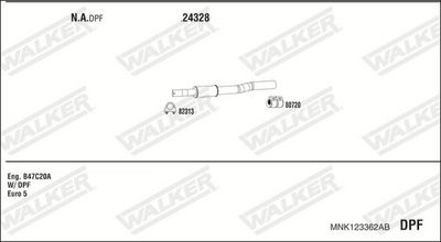 Изпускателна система WALKER MNK123362AB