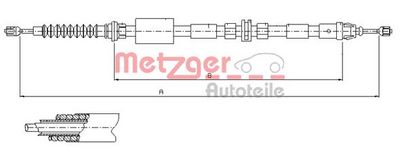 жило, ръчна спирачка METZGER AUTOTEILE 11.5511