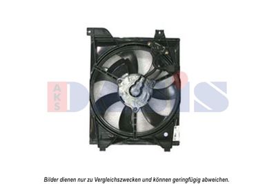 Вентилятор, охлаждение двигателя AKS DASIS 518064N для KIA RIO