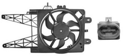 VAN WEZEL 1620745 Вентилятор системы охлаждения двигателя  для FIAT PUNTO (Фиат Пунто)