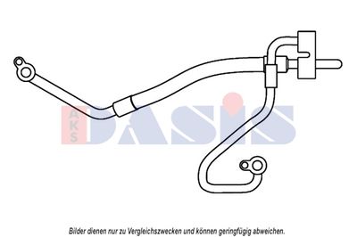 Трубопровод высокого / низкого давления, кондиционер AKS DASIS 885821N для FORD MONDEO