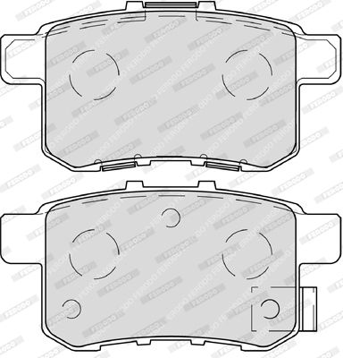 Bromsbeläggssats, skivbroms FERODO FDB4198