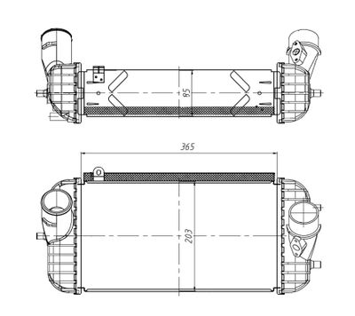 Laddluftkylare NRF 309066