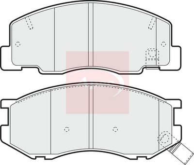 APEC Brake Pad Set, disc brake PAD1004