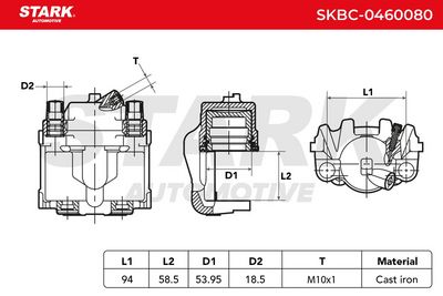 спирачен апарат STARK SKBC-0460080