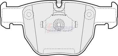 Fahren Brake Pad Set, disc brake FBP3586