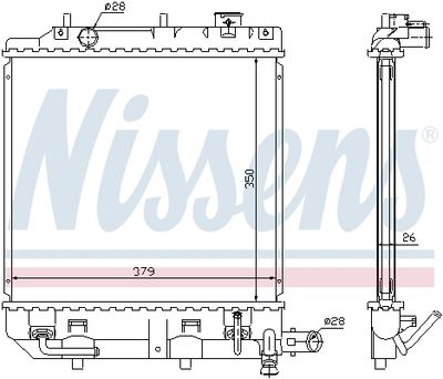 RADIATOR RACIRE MOTOR NISSENS 62459 5