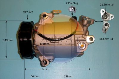 Compressor, air conditioning Auto Air Gloucester 14-9154P