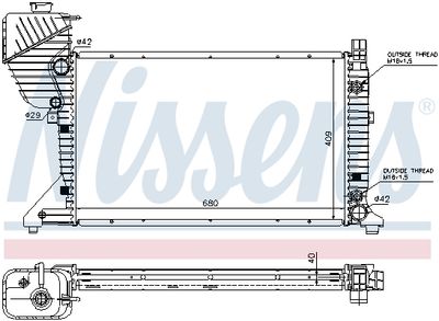RADIATOR RACIRE MOTOR NISSENS 62597A 5