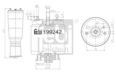 маншон, въздушно окачване FEBI BILSTEIN 199242