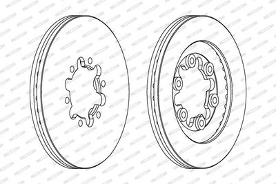 BREMSSCHEIBE FERODO DDF1398 1