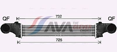 интеркулер (охладител за въздуха на турбината) AVA Clever Choice MS4726