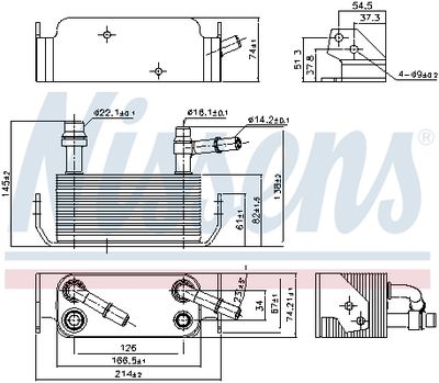 ÖLKüHLER AUTOMATIKGETRIEBE NISSENS 91280 5