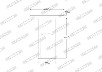 NIT MATERIAL FRICTIUNE SABOTI FRANA FERODO 93252 2