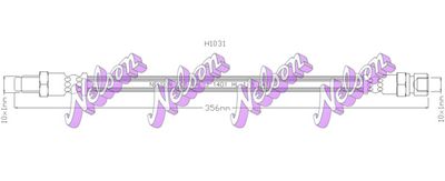 Тормозной шланг KAWE H1031 для VW KAEFER