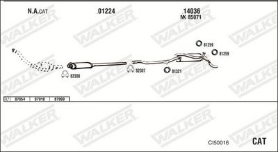 Изпускателна система WALKER CI50016