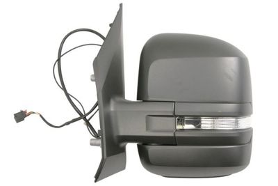 Zijspiegel Links (handmatig, in reliëf, kort, met indicator, aerial) past: MAN TGE VW CRAFTER II, GRAND CALIFORNIA 09.16-