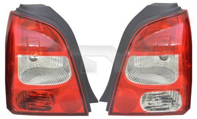 Achterlicht Rechts (P21/5W/P21W, kleur indicator wit, kleur van het glas red)