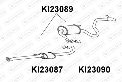 Глушитель выхлопных газов конечный VENEPORTE KI23089 для KIA CEED