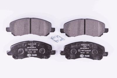 Комплект тормозных колодок, дисковый тормоз HELLA 8DB 355 009-671 для DODGE CALIBER