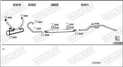 Изпускателна система WALKER CI20007