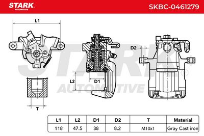 спирачен апарат STARK SKBC-0461279