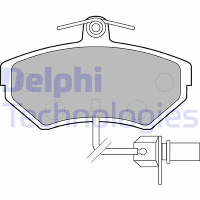 Bromsbeläggssats, skivbroms DELPHI LP1631