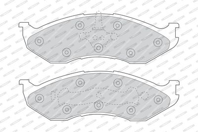 BREMSBELAGSATZ SCHEIBENBREMSE FERODO FDB929 1