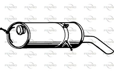 FENNO P4833 Глушитель выхлопных газов  для PEUGEOT 307 (Пежо 307)