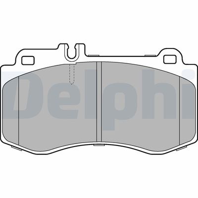 Zestaw klocków hamulcowych, hamulce tarczowe DELPHI LP2304