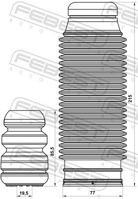 Dust Cover Kit, shock absorber HYSHB-TUCR-KIT