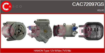 COMPRESOR CLIMATIZARE CASCO CAC72097GS