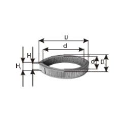 Filtr powietrza PZL FILTERS WA25150