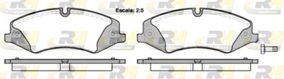 ROADHOUSE 21409.00 Тормозные колодки и сигнализаторы  для LAND ROVER RANGE ROVER III (L322) 3.6 D 4x4