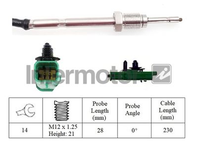 Sensor, exhaust gas temperature Intermotor 27352