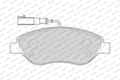 SET PLACUTE FRANA FRANA DISC FERODO FDB1468 1