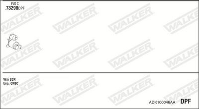 SISTEM DE ESAPAMENT WALKER ADK100046AA