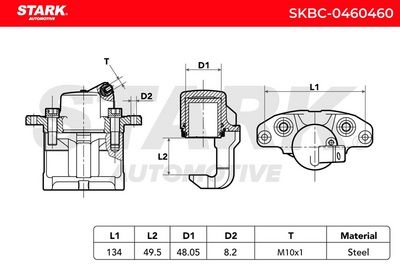 спирачен апарат STARK SKBC-0460460