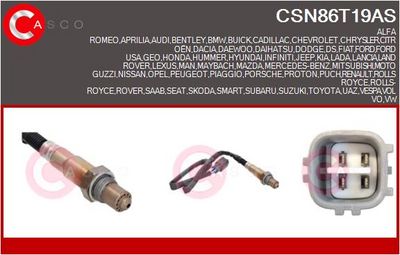 SONDA LAMBDA CASCO CSN86T19AS
