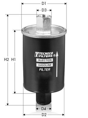 TECNECO FILTERS IN60 Топливный фильтр  для ROVER STREETWISE (Ровер Стреетwисе)