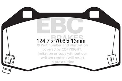 Комплект тормозных колодок, дисковый тормоз EBC Brakes DPX2286 для ABARTH 124